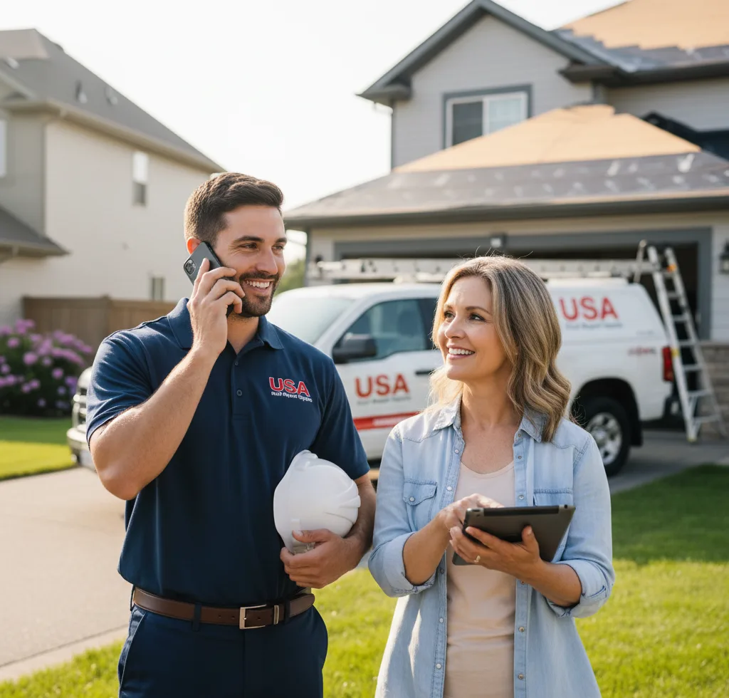 USA Roof Repair Experts customer support in Falkville